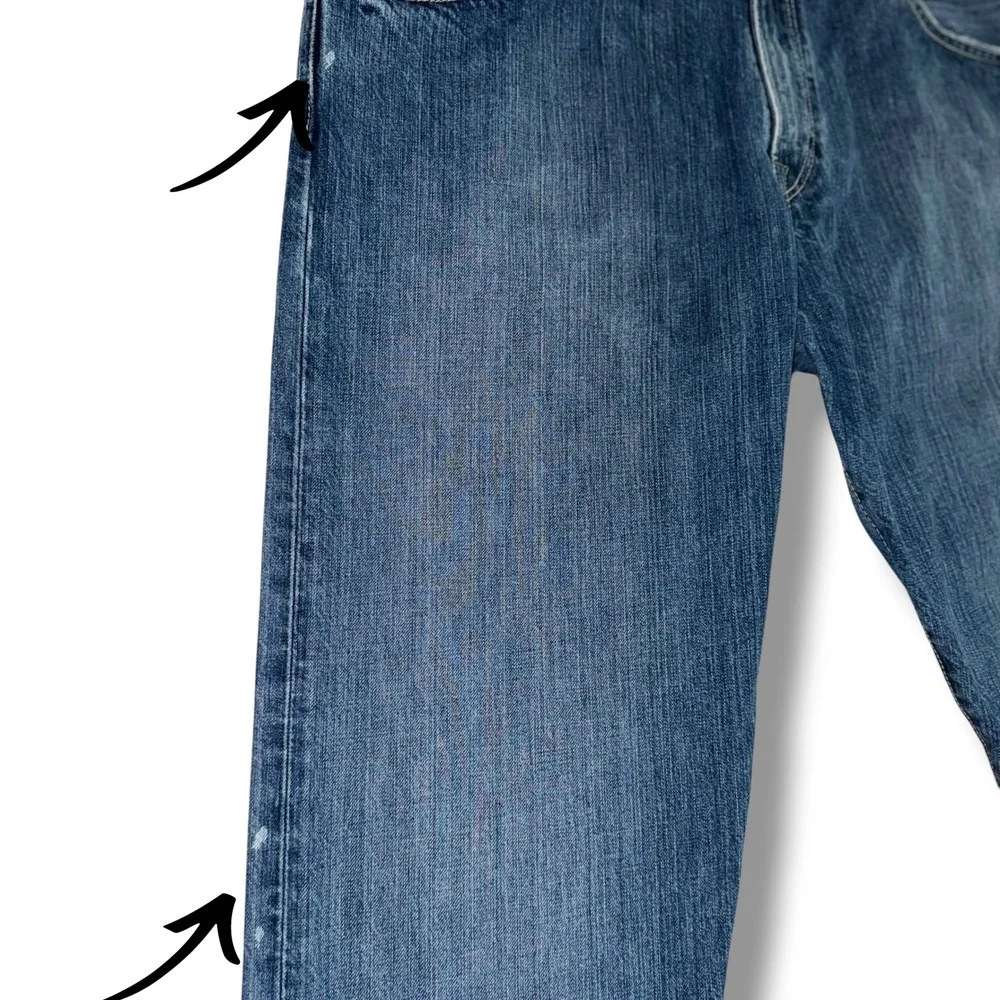 Polo Ralph Lauren Mens 38x34 Authentic Dungarees Straight Leg Jeans Blue‎ Denim